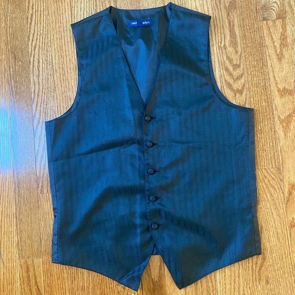 Black suit vest